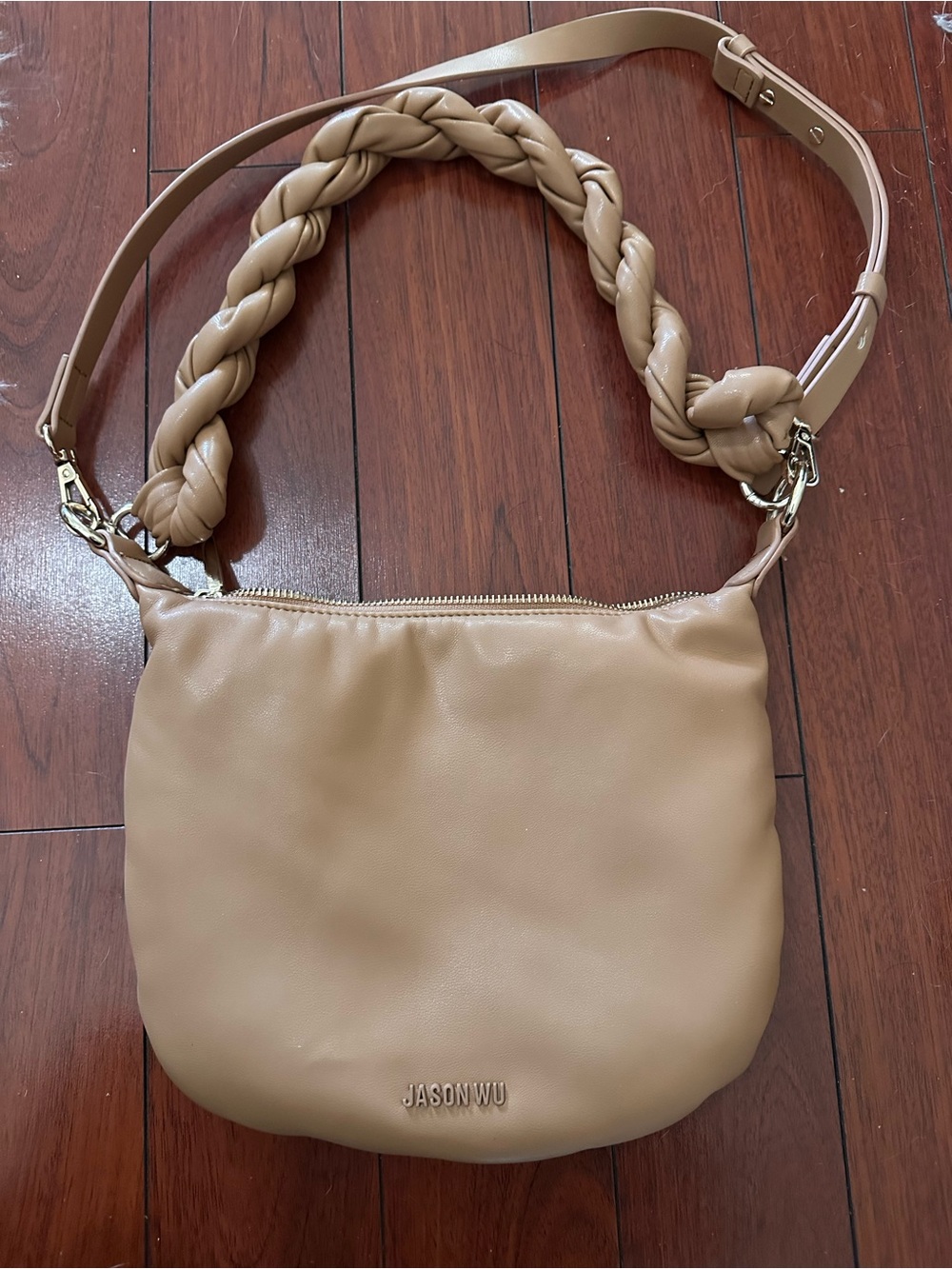 Jason Wu tan braided-handle shoulder bag